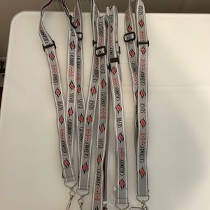 Set of 5 Disney Cruise Line Castaway Club Silver Lanyards